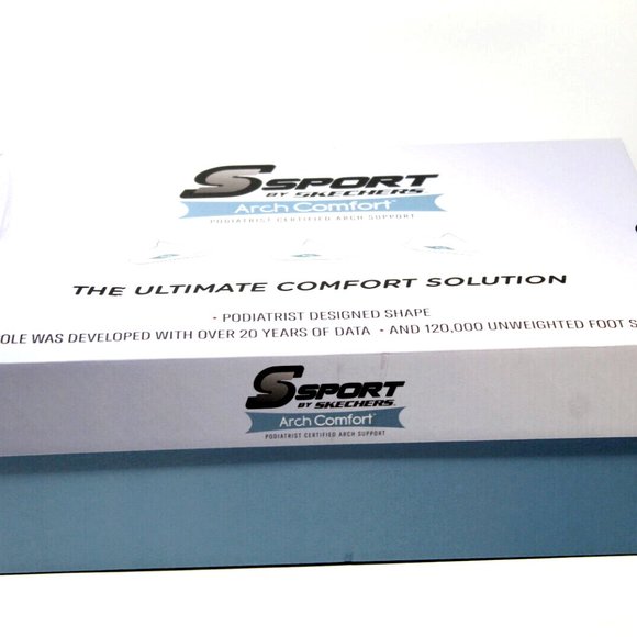 New S SPORT by SKECHERS Men's CAMRON Arch Support Black Sneakers Shoes Size 11.5 - Picture 5 of 12